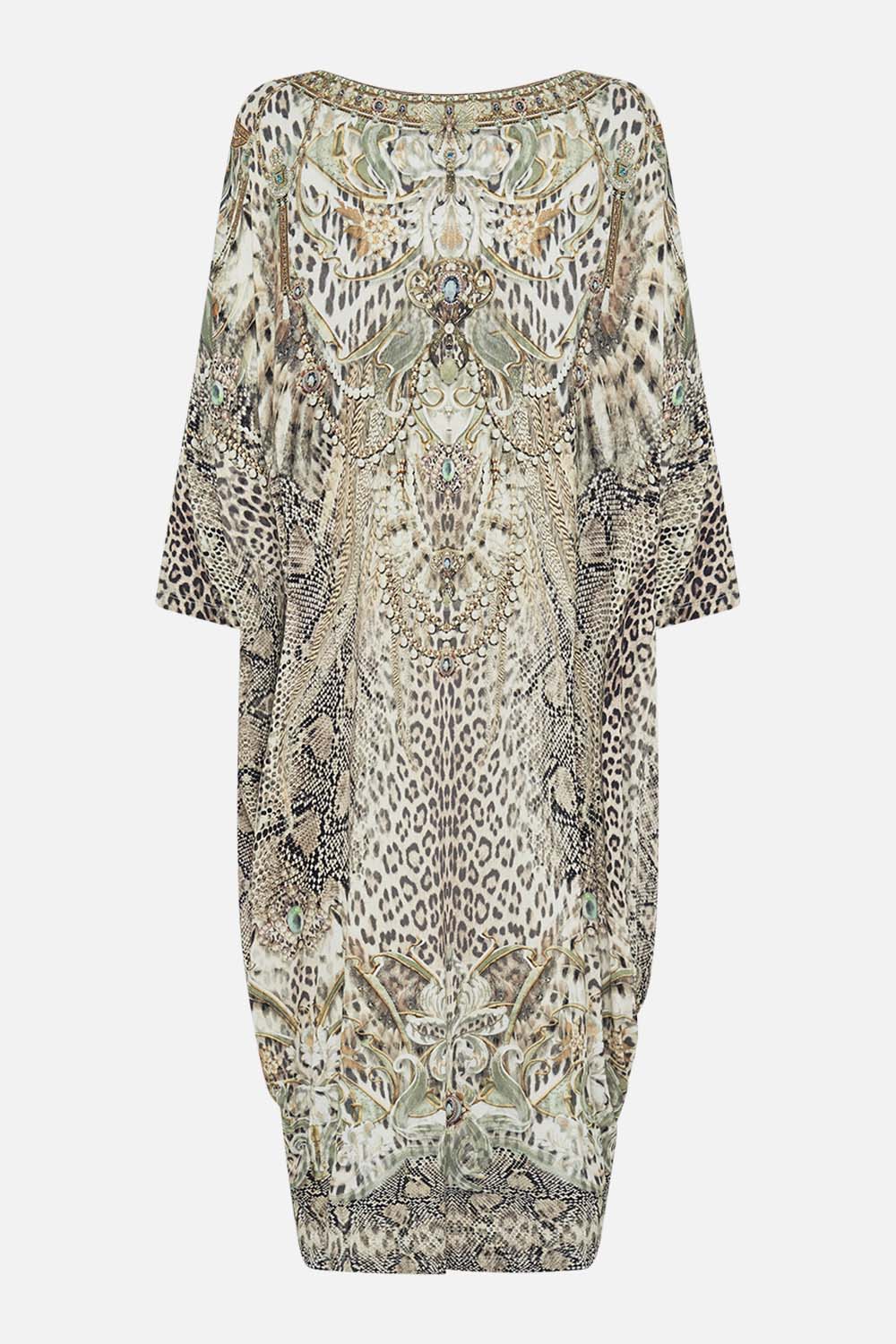 CAMILLA jersey dress in Looking Glass Houses print