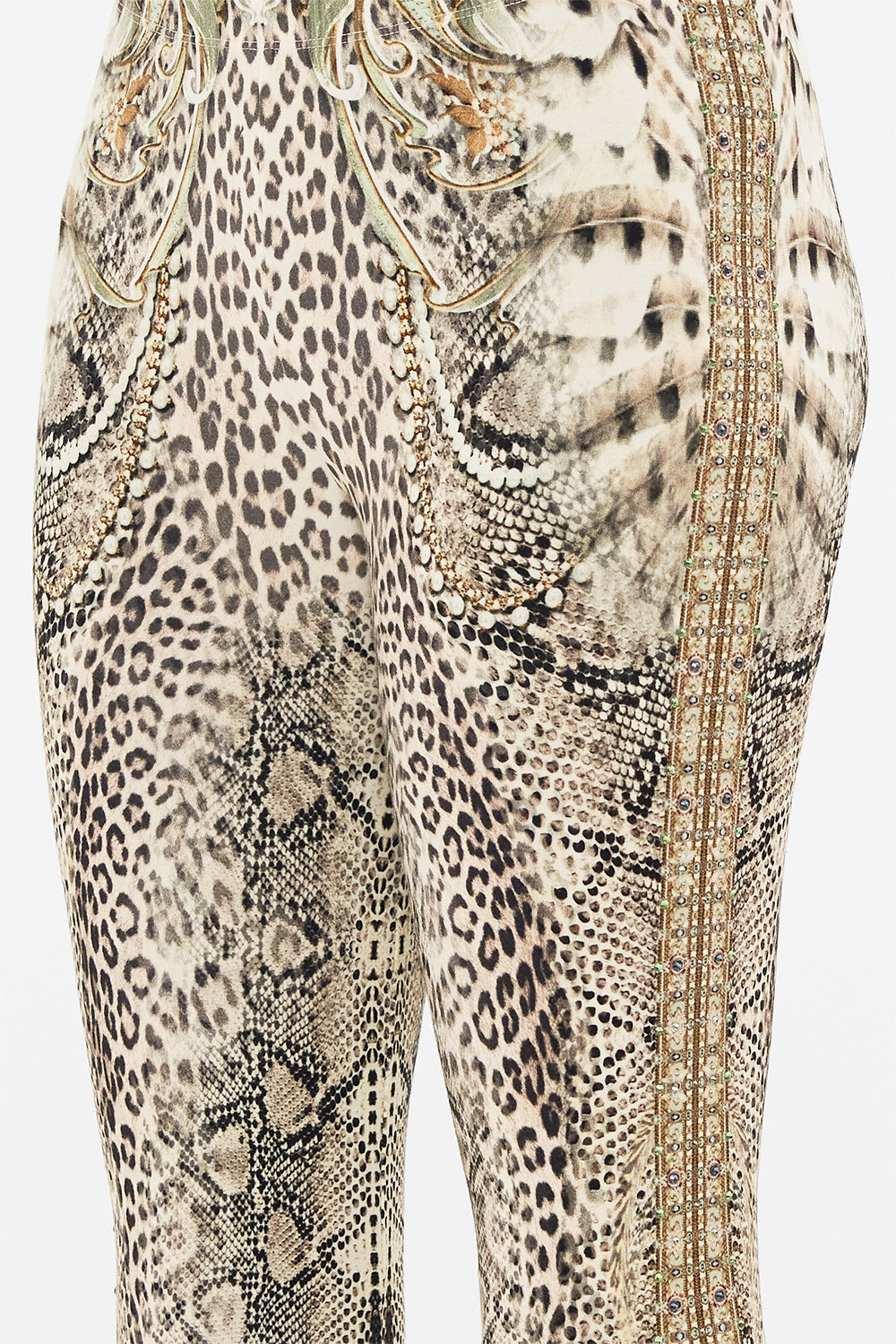 CAMILLA printed legging in Looking Glass Houses print