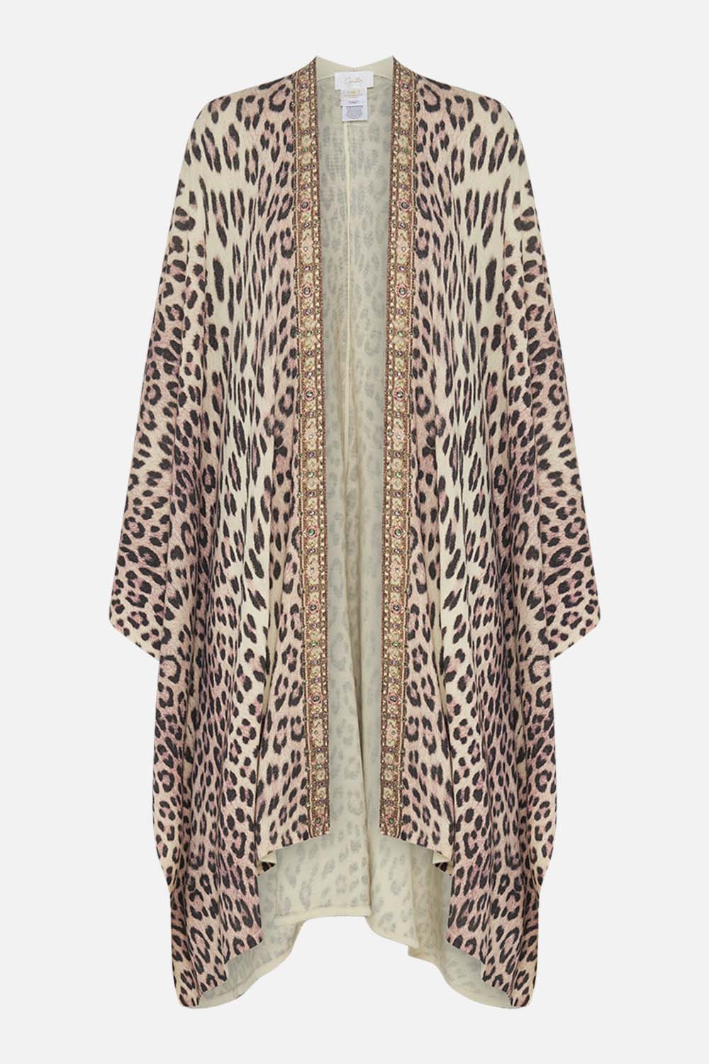 CAMILLA printed throw over in Looking Glass Houses print