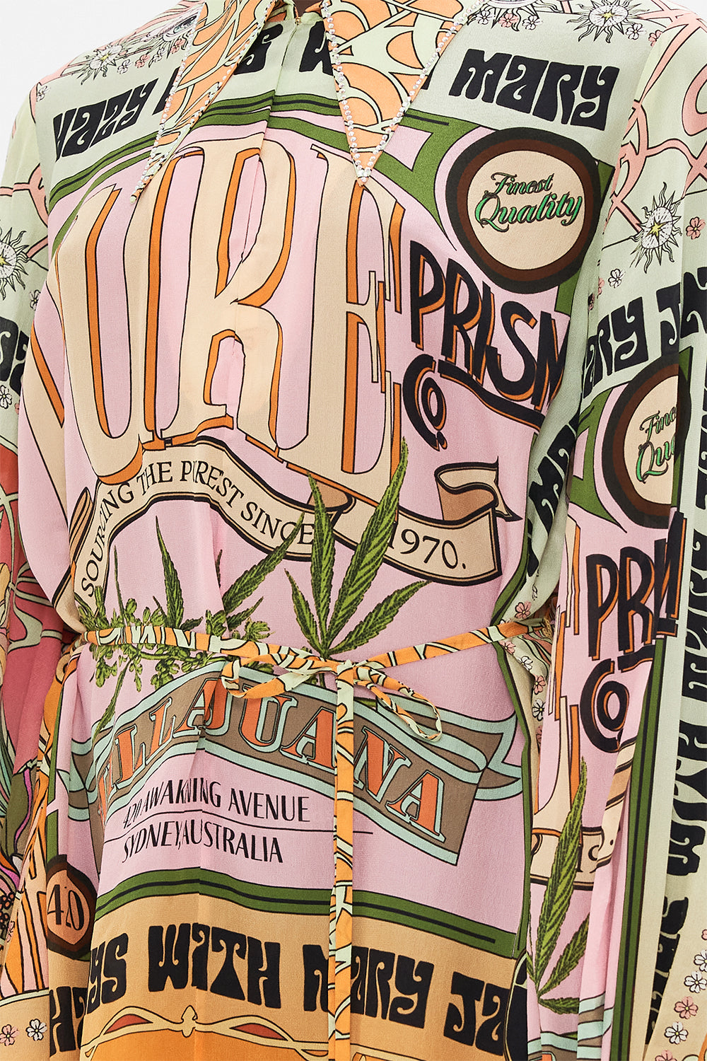 CAMILLA silk shirt dress in Lets Chase Rainbows print