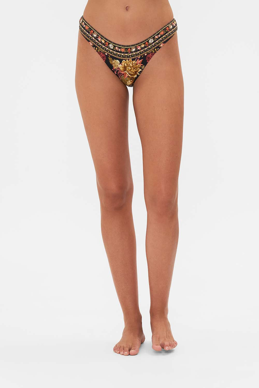 CAMILLA floral wide side high leg pant in Stitched in Time