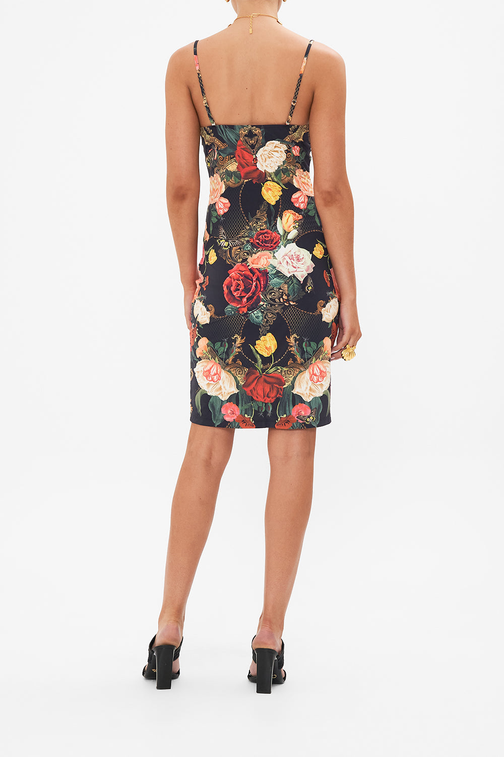 CAMILLA floral v-neck slip in Magic in the Manuscripts