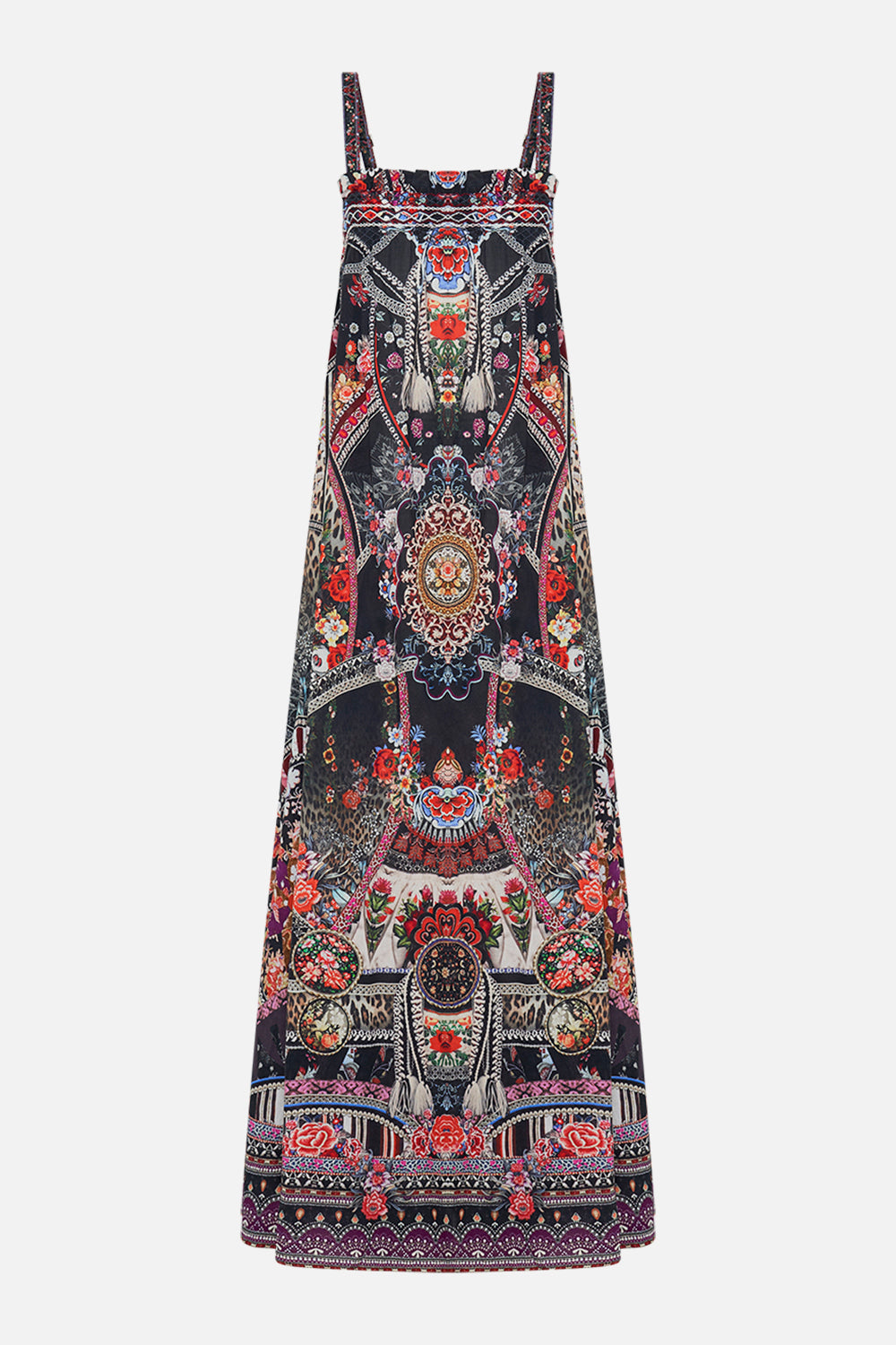 CAMILLA wide strap sundress in Volendam Dolls print