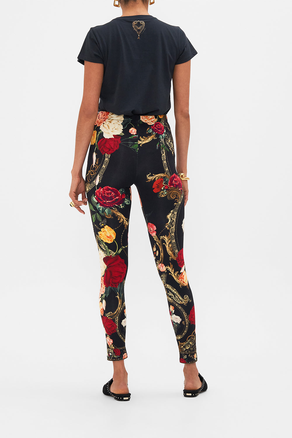 CAMILLA Black Leggings in Magic in the Manuscripts