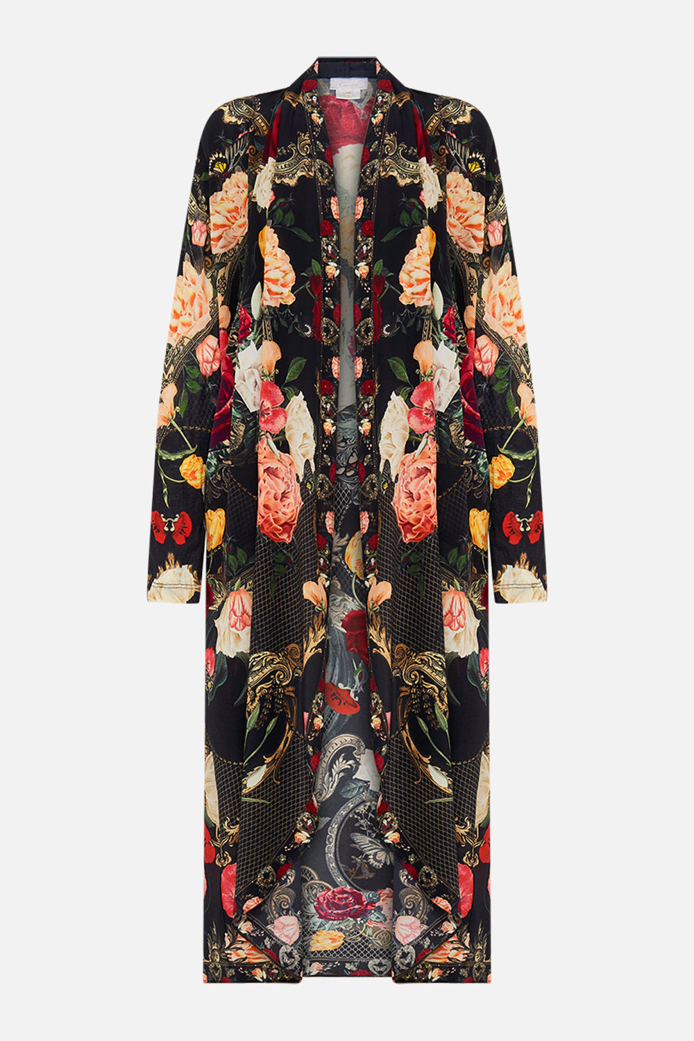 CAMILLA Black Long Casual Jacket with Pockets in Magic in the Manuscripts