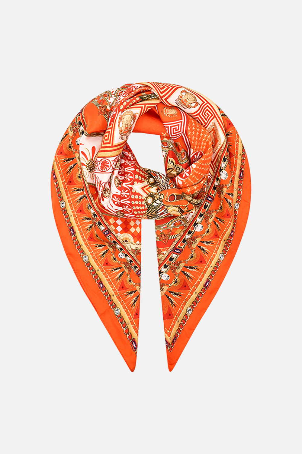 CAMILLA Large Square Scarf in The Obelisk Gate Print