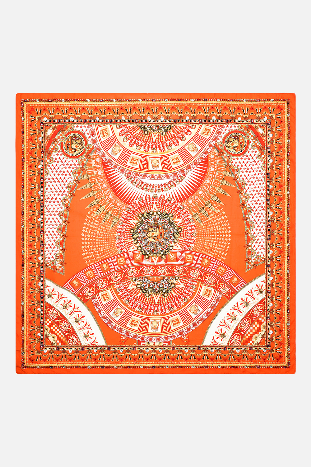 CAMILLA Large Square Scarf in The Obelisk Gate Print
