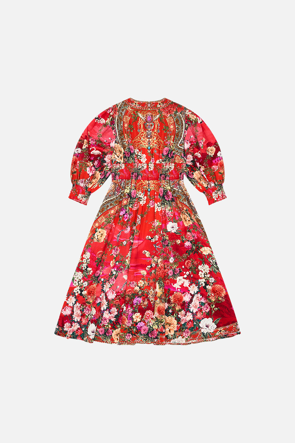 Milla By CAMILLA Shirred Waist Mazi Dress 4-10 in Sweet Home Alexandria print.