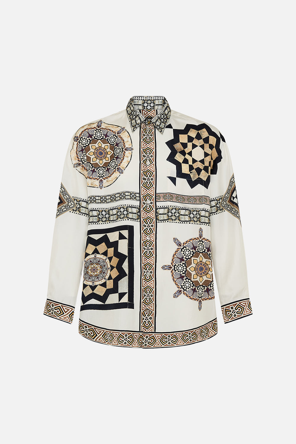 CAMILLA Oversized Shirt in Make Me Your Mosaic Print