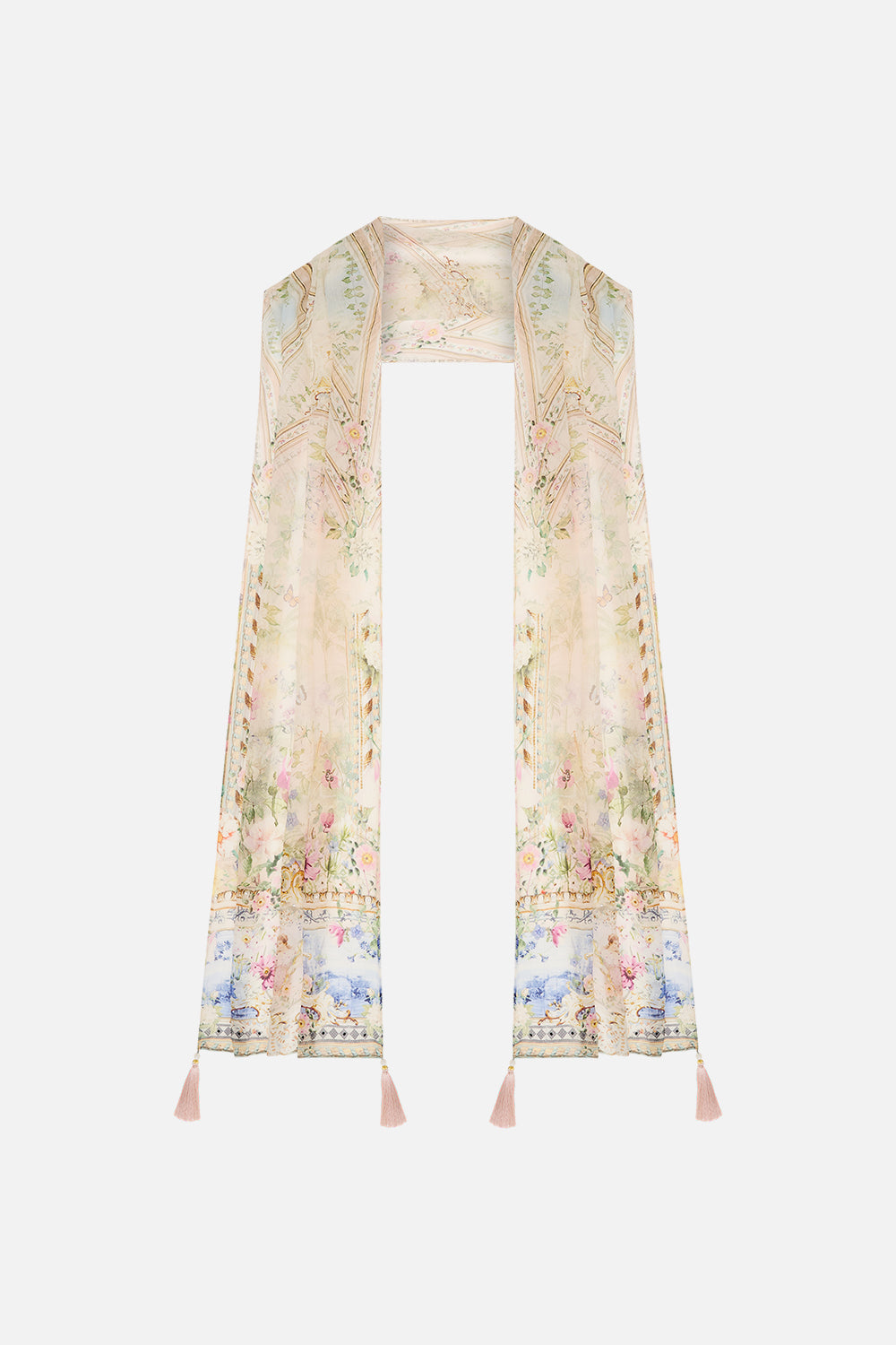 CAMILLA Long Scarf in Palacio Playground print