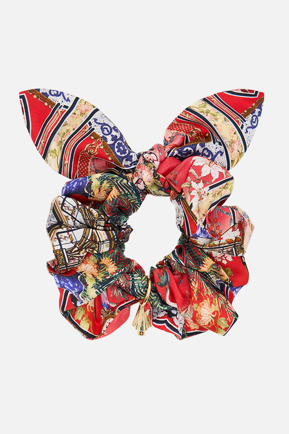 CAMILLA Scrunchie With Trinket in Lisboa Luxe print