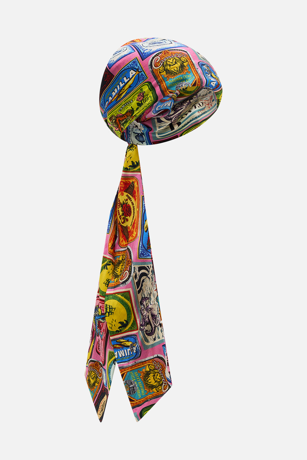 HEADSCARF WITH LONG TIES SALTY SPLENDOUR