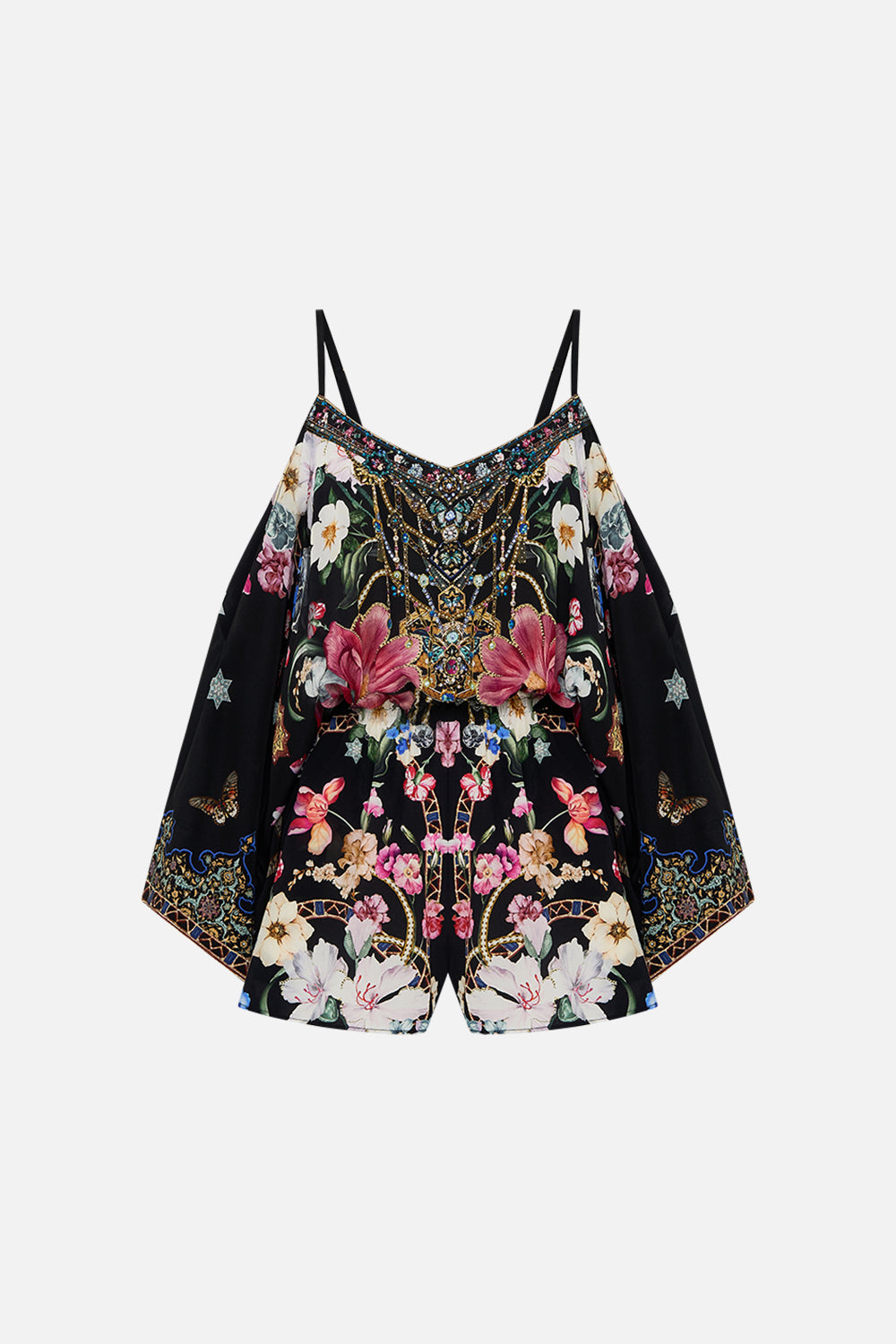 DROP SHOULDER PLAYSUIT MIDNIGHT IN MONSERRATE