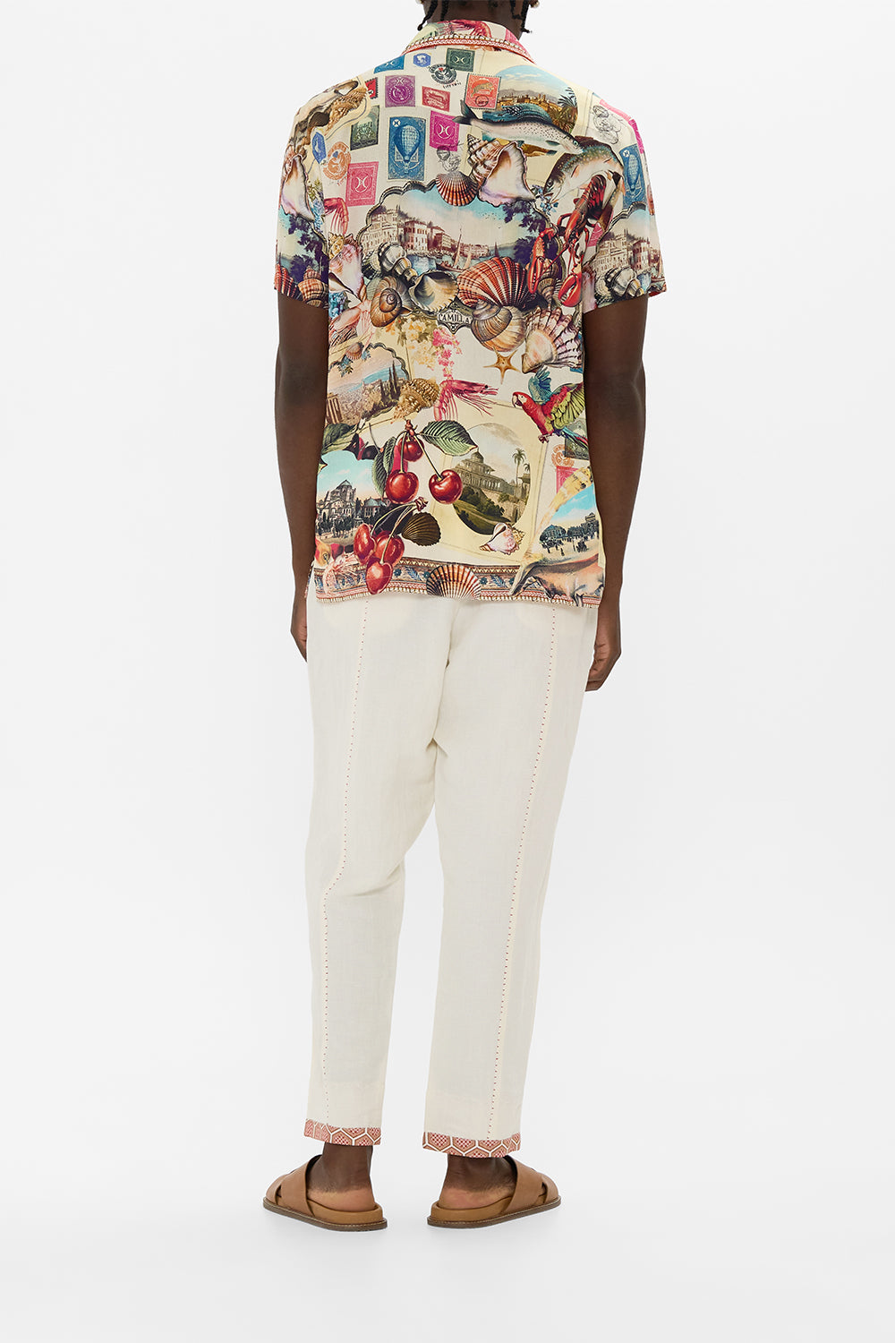 SHORT SLEEVE CAMP COLLARED SHIRT NOTES FROM THE ROAD