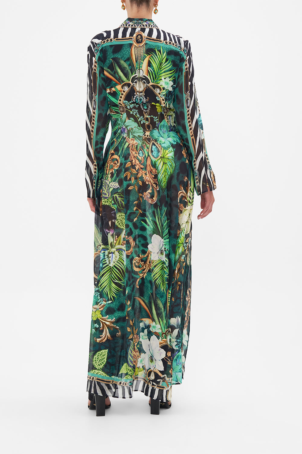 PRINTED TRENCH SING MY SONG