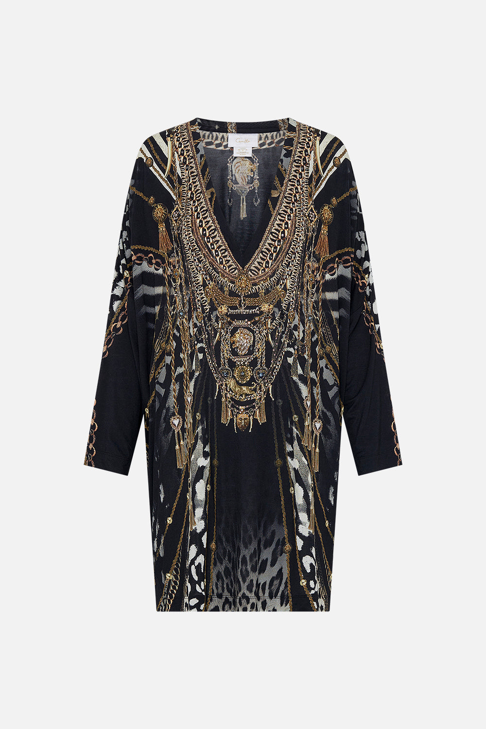 SIDE SPLIT TEE - ALL OVER PRINT UNTAMED ROYALTY