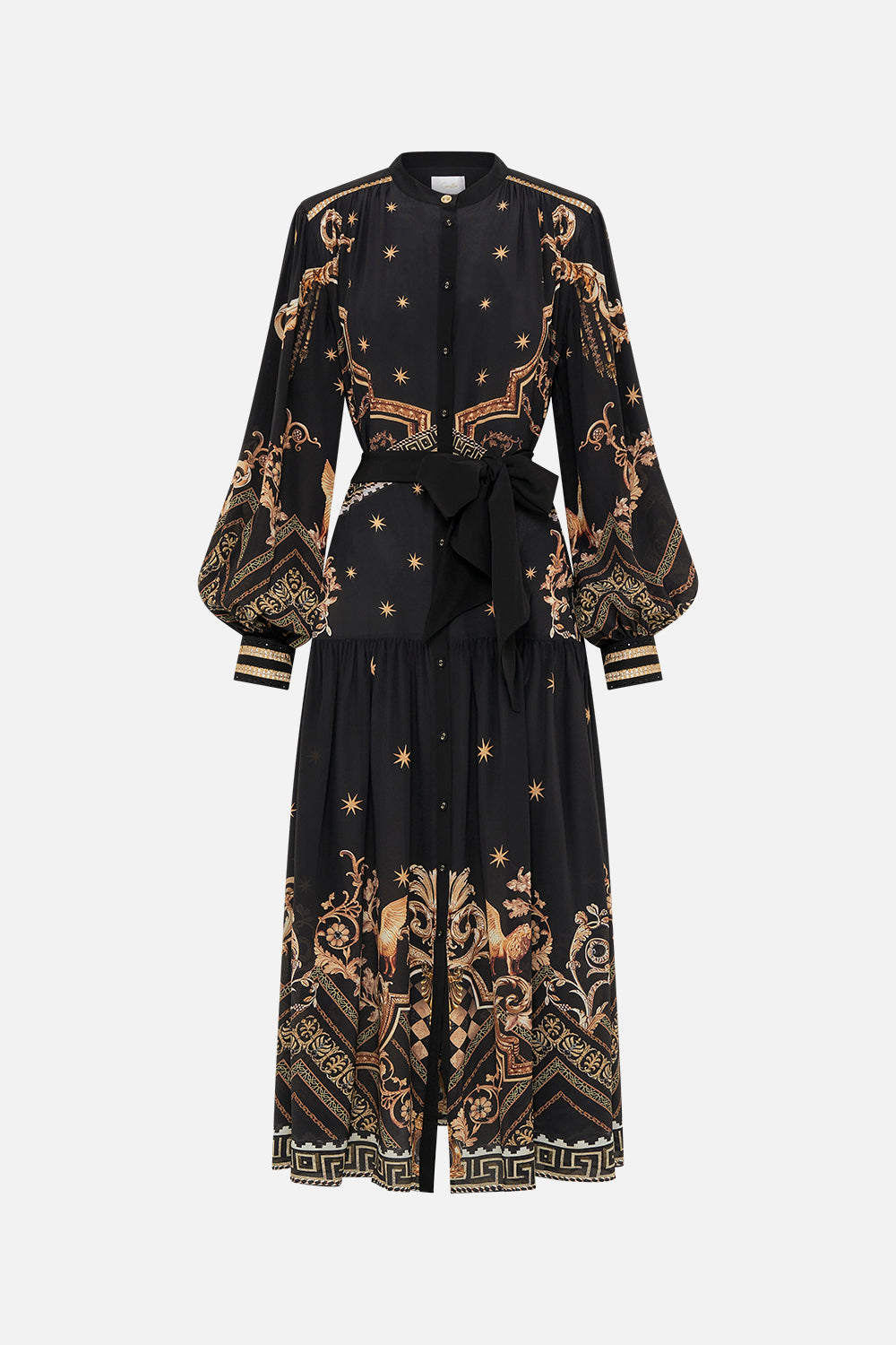 BUTTON THROUGH DRESS WITH YOKE DUOMO DYNASTY