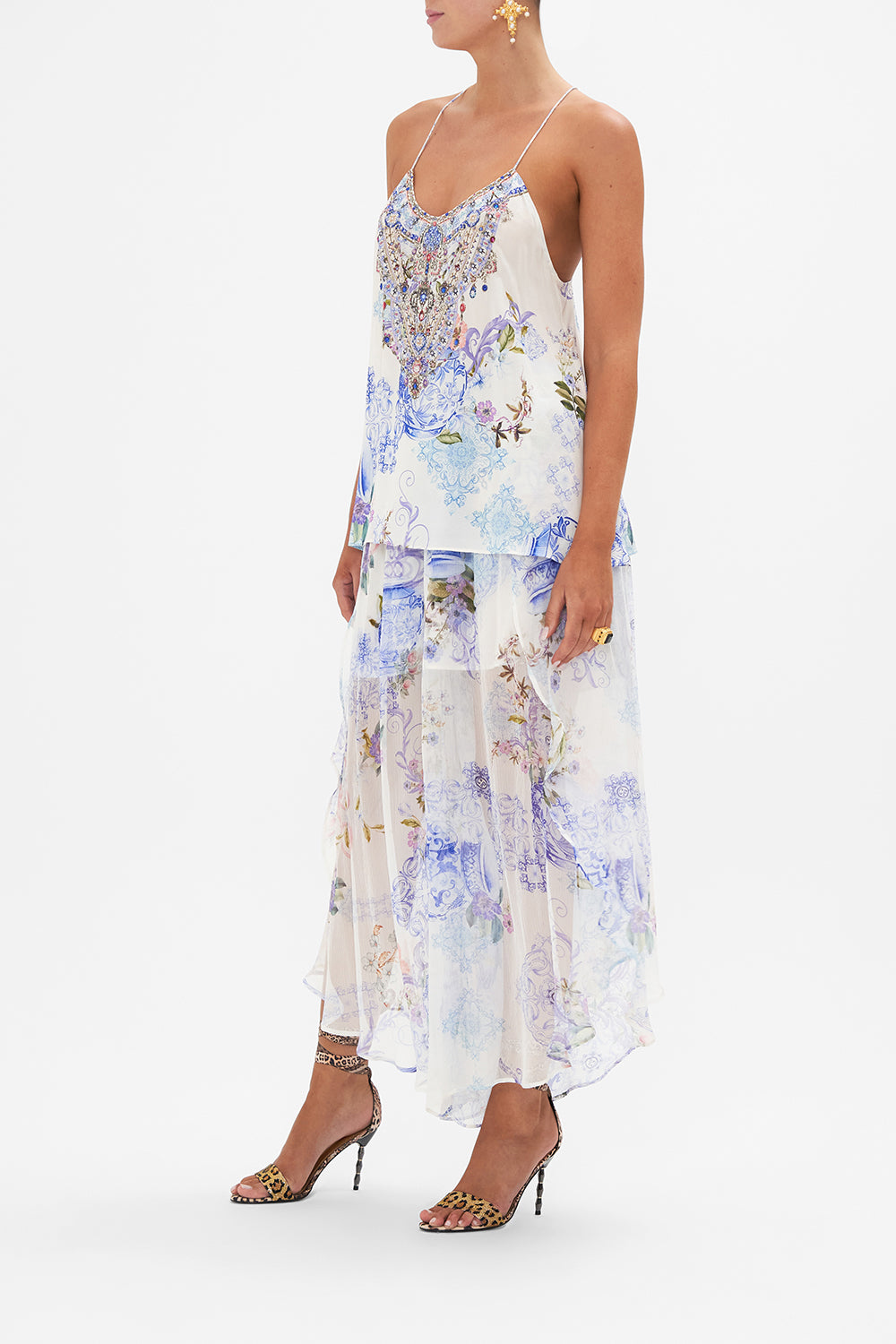 T BACK SHOESTRING TOP PAINT ME POSITANO