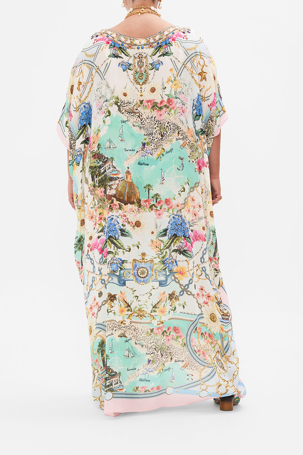 ROUND NECK KAFTAN AMALFI LULLABY