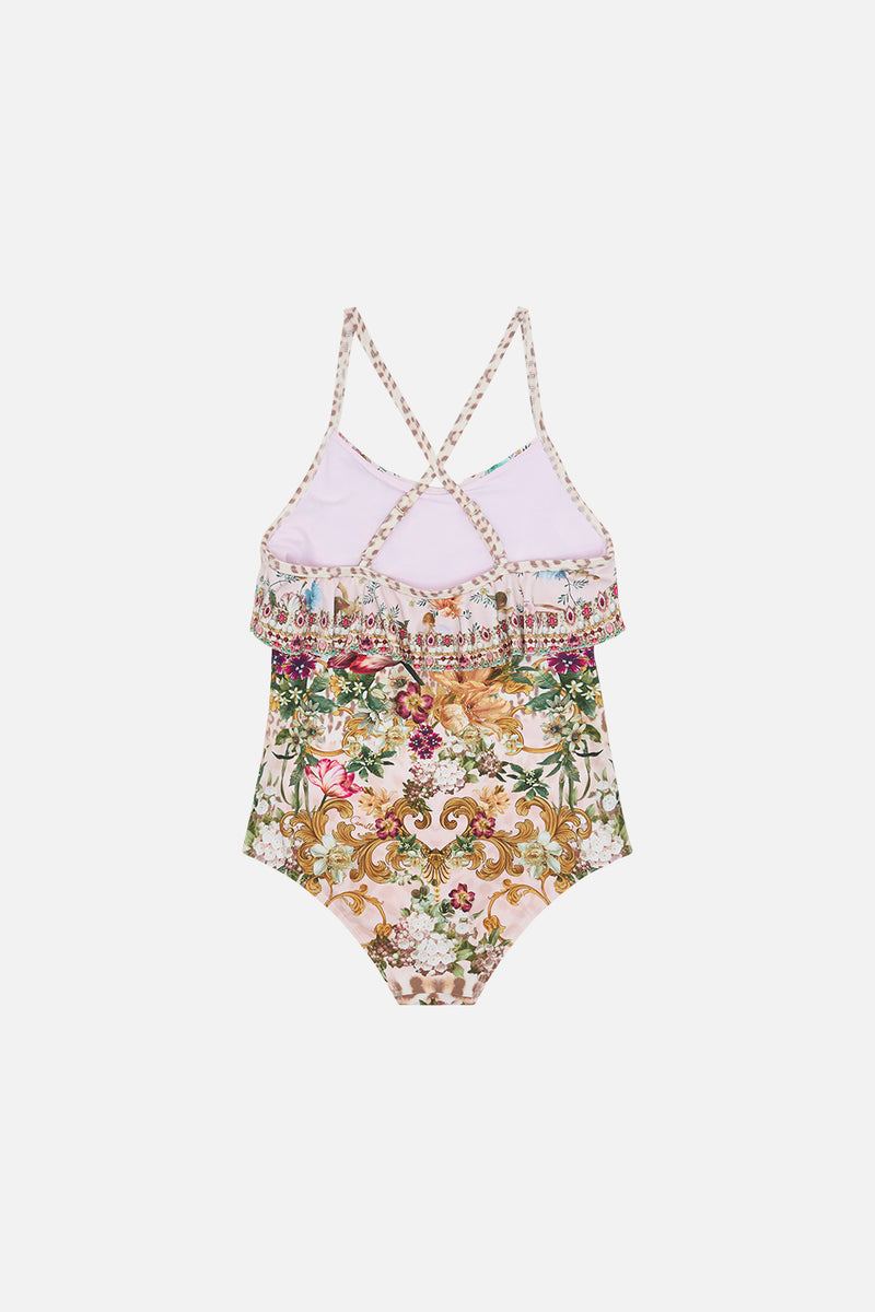 KIDS ONE PIECE WITH FRILL STRAP 12-14 NATURES KALEIDOSCOPE main image 1