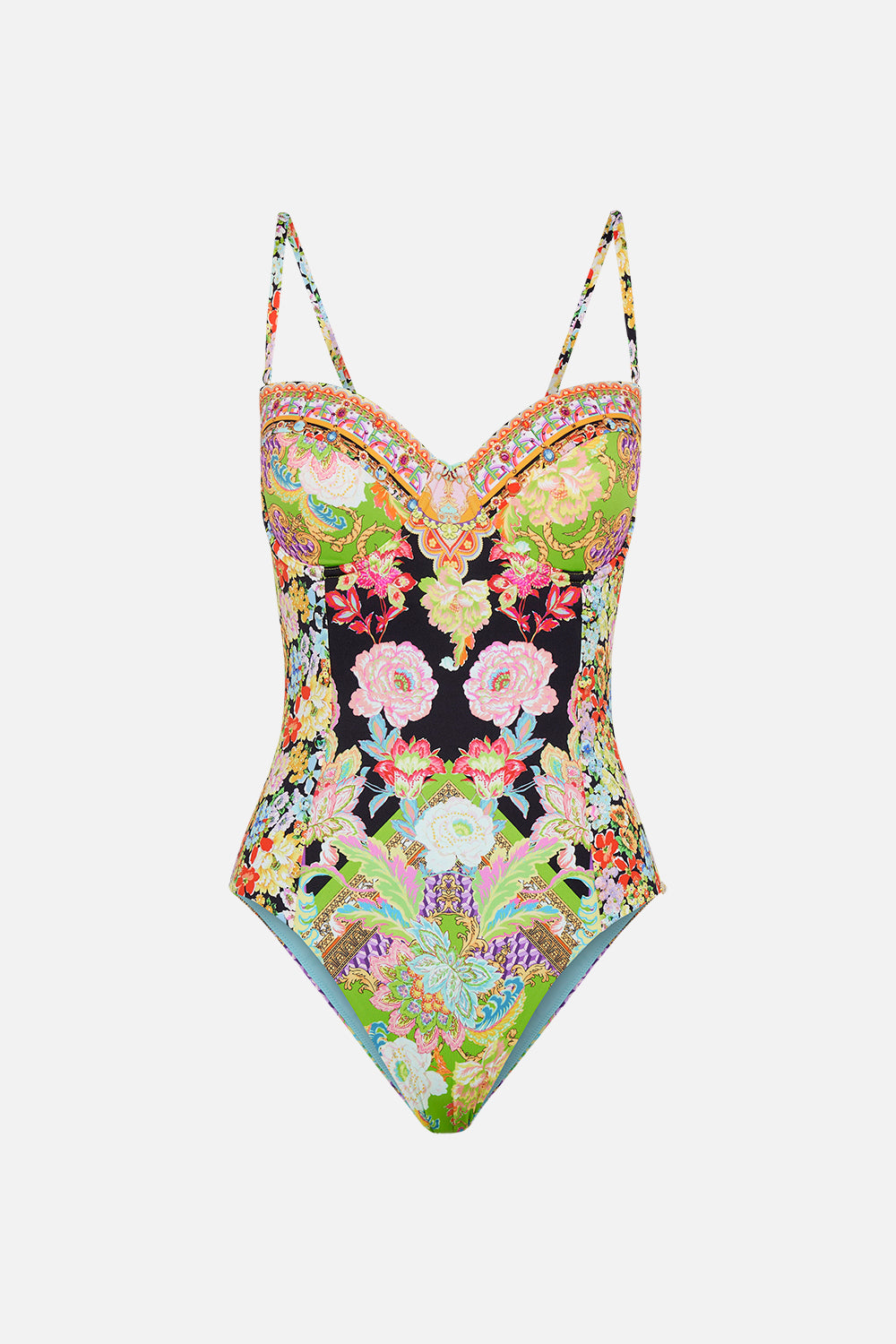 Product view of CAMILLA swimwear one piece swimsuit in Sundowners in Sicily print