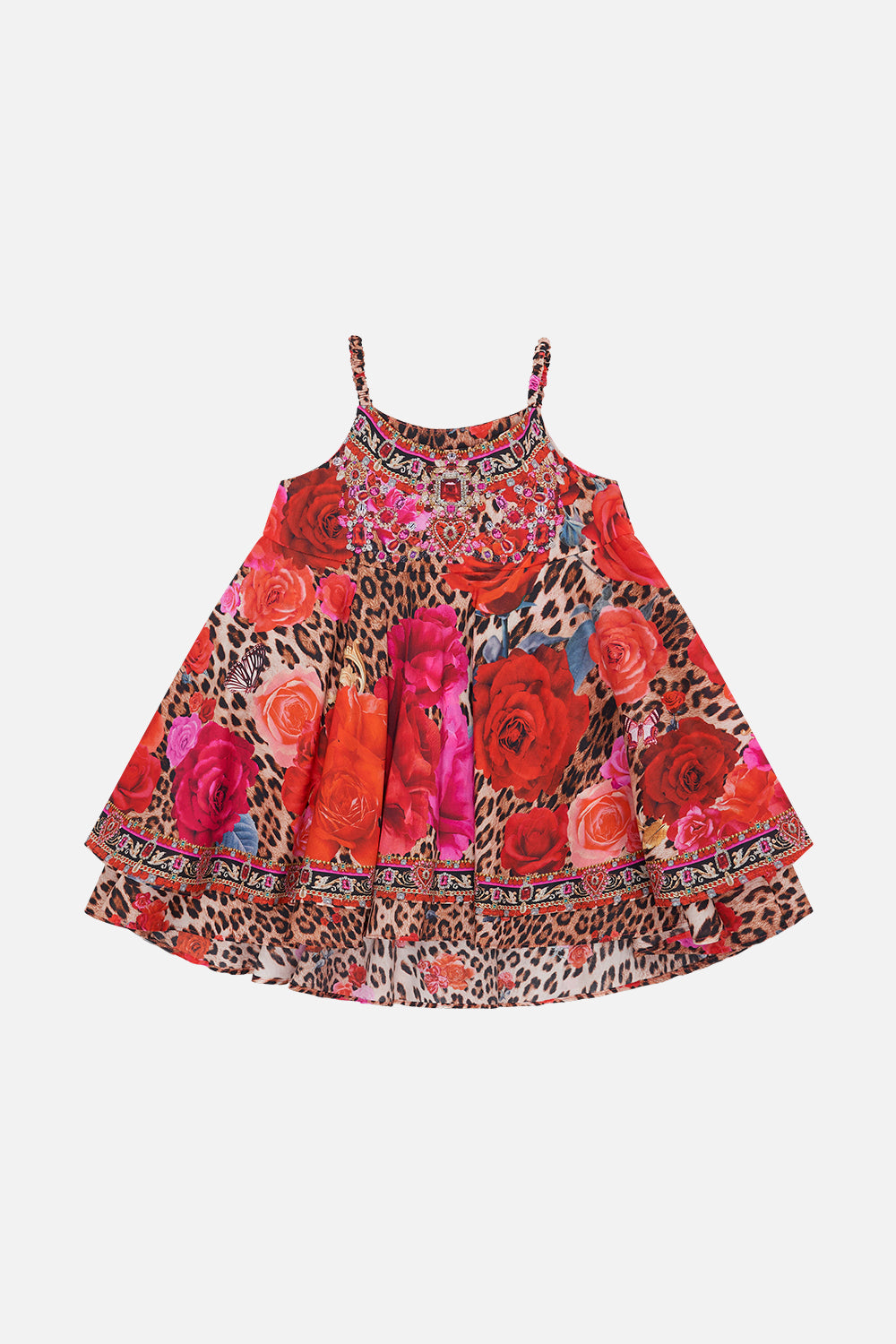 Product view of Milla By CAMILLA babaies ruffle dress in Heart Like A Wildflower print