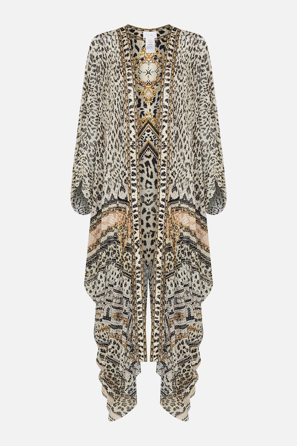 Product view of CAMILLA luxury silk jacket in Mosaic Muse print