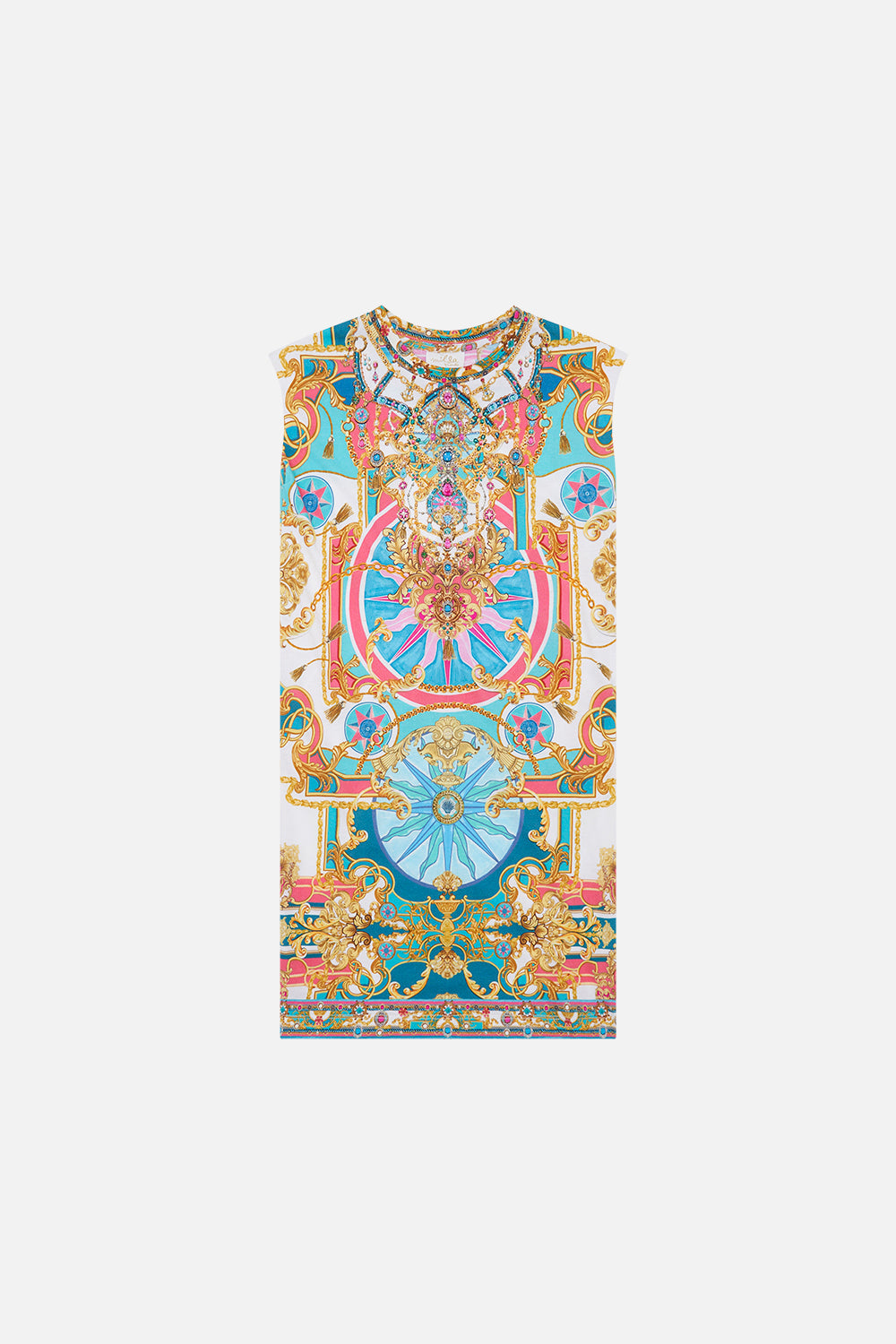 Milla By CAMILLA kids t shirt dress in Sail Away With Me print