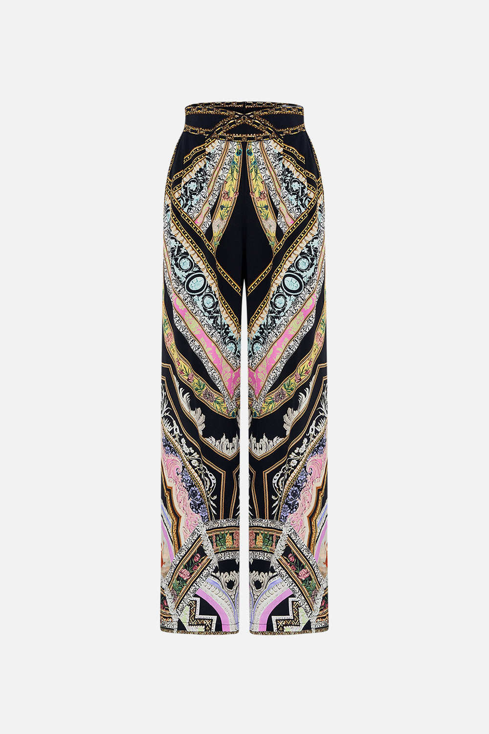 CAMILLA flared pant in Florence Field Day print