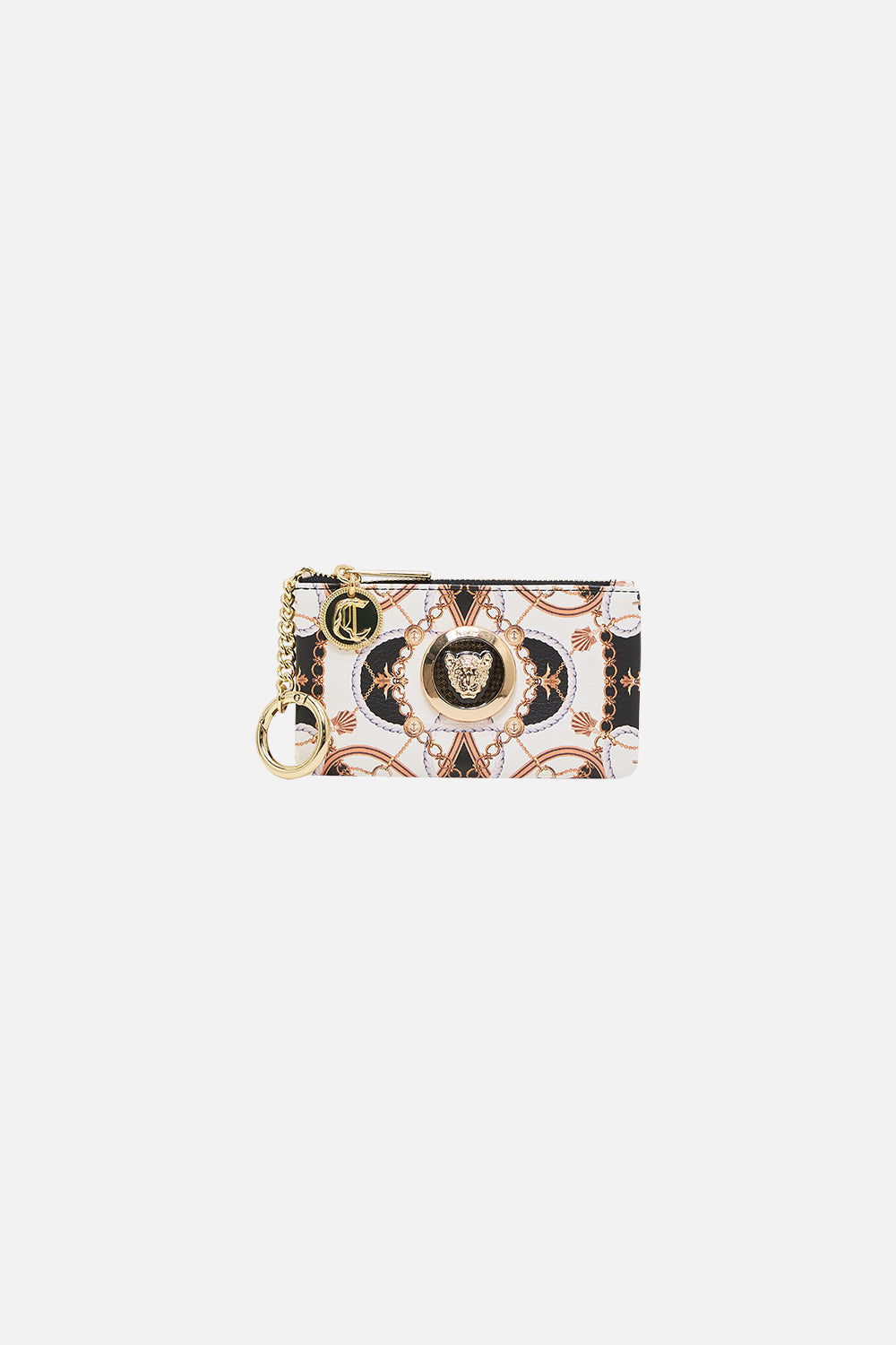 Product view of CAMILLA cardholder in Sea Charm print
