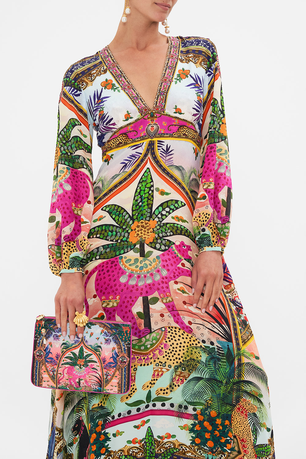 SMALL CANVAS CLUTCH ALESSANDROS ATLANTIS