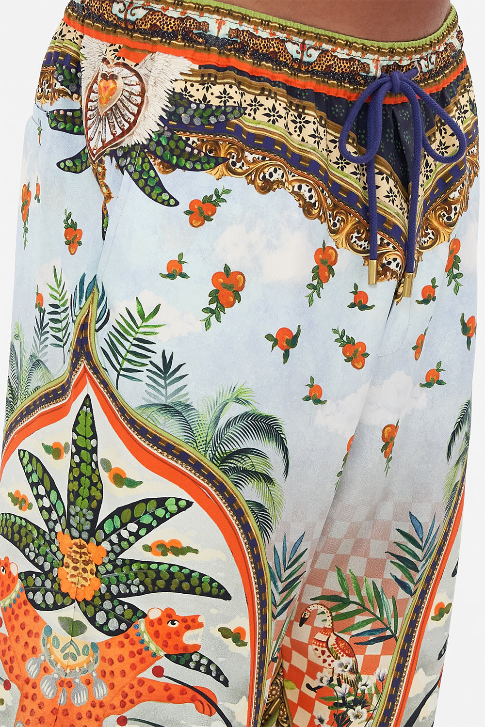 STRAIGHT LEG ELASTICATED WAIST PANT ALESSANDROS ATLANTIS