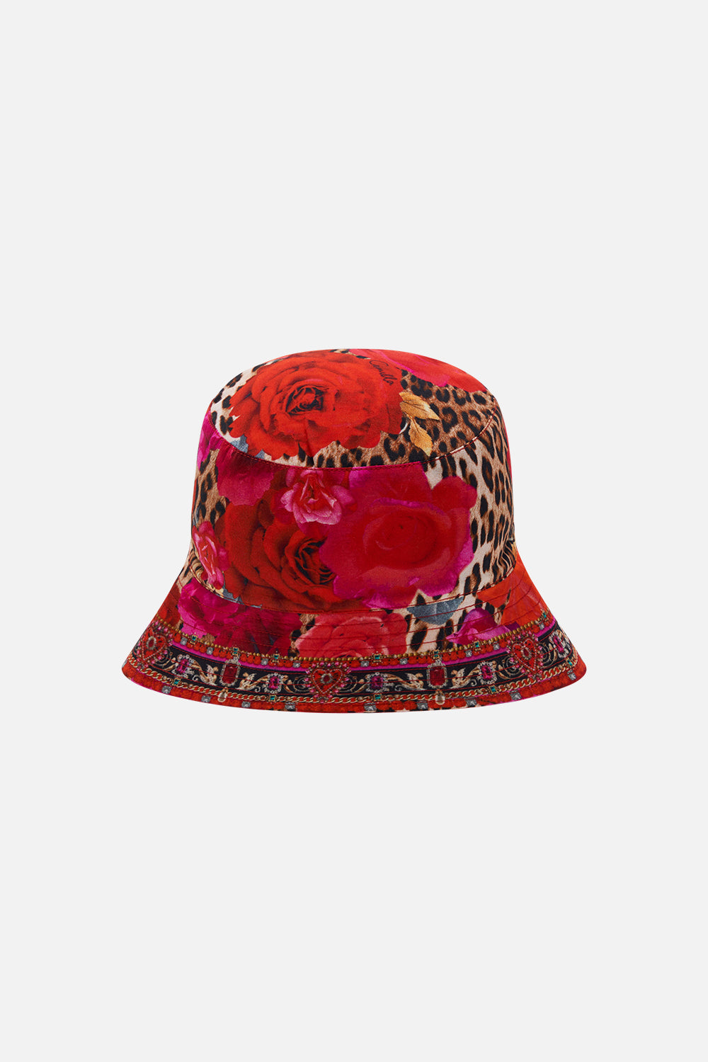 Product view is Milla By CAMILLA kids reversible bucket in An Italian Rosa print
