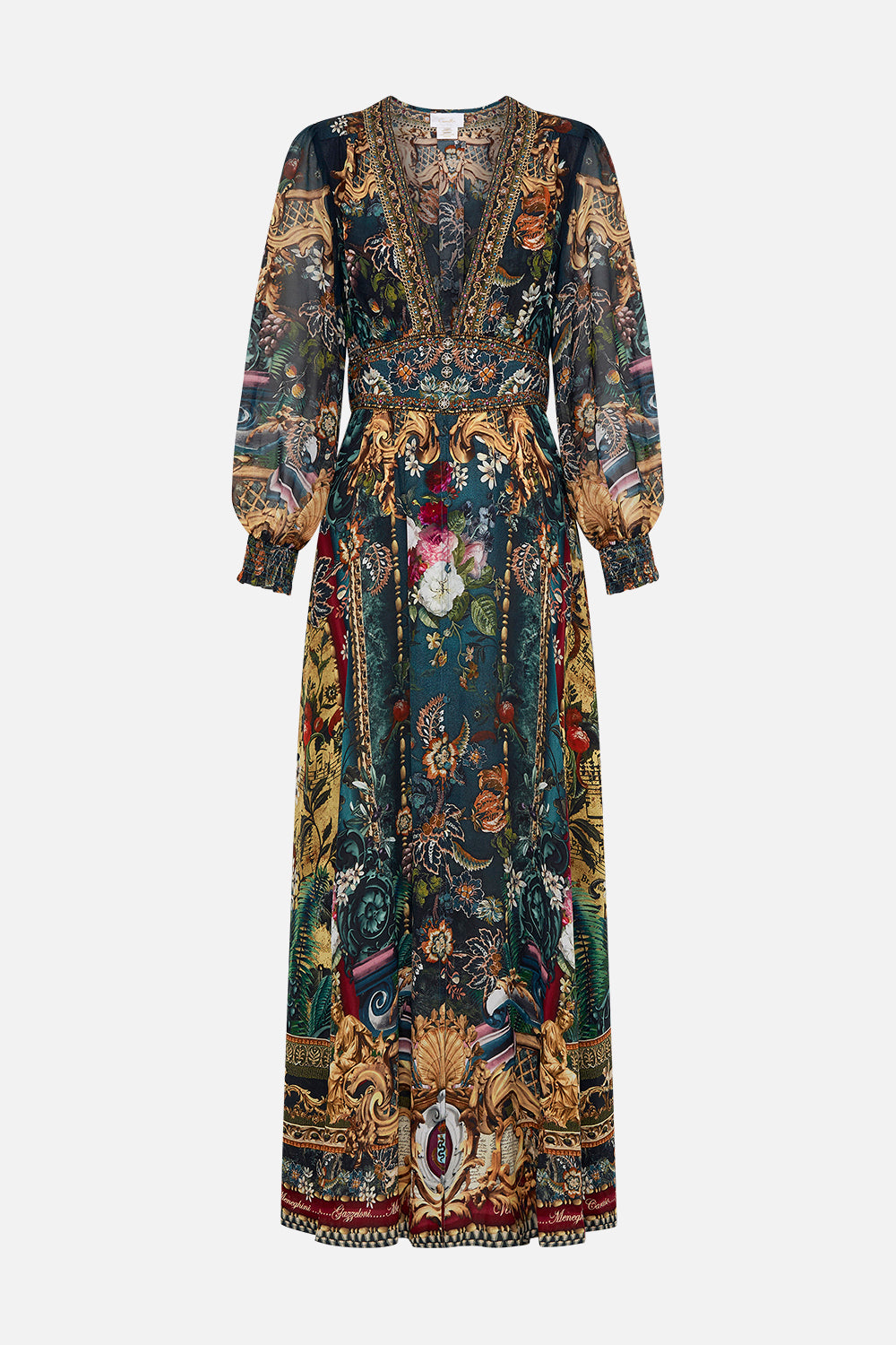 BUTTON DRESS WITH SHAPED WAISTBAND VERDIS WORLD