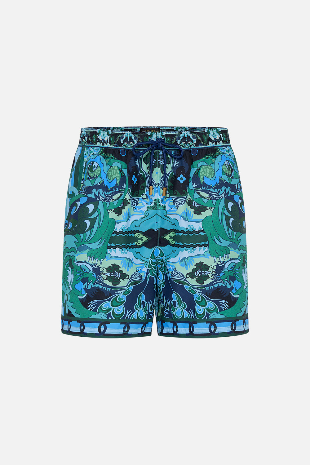 Hotel Franks By CAMILLA mens boardshorts in These Walls Are Talking print