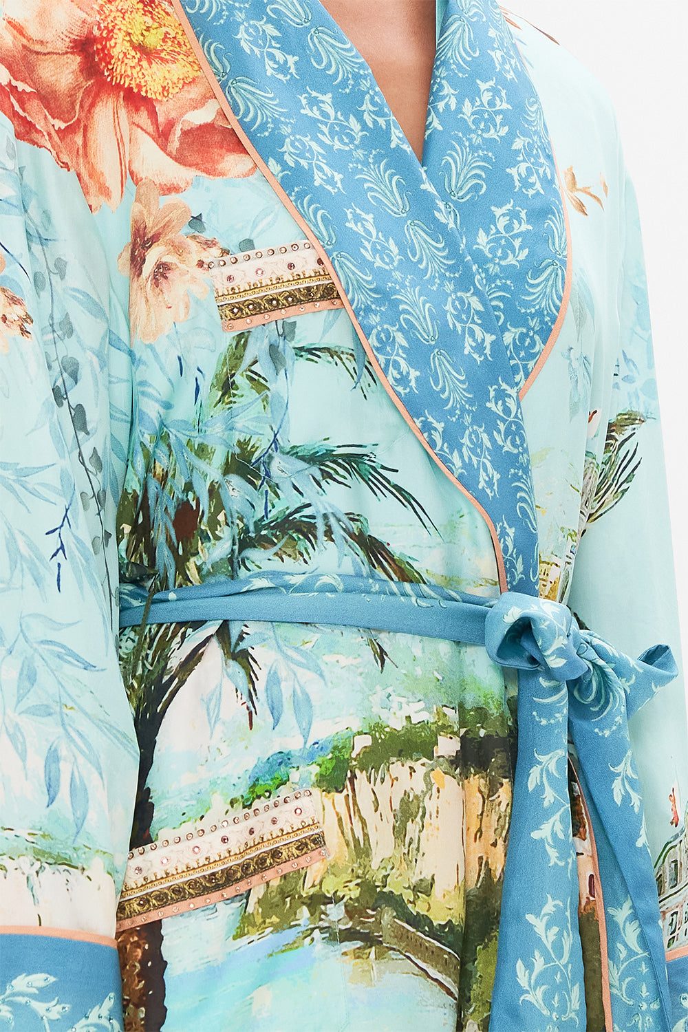 LONG ROBE WITH TIE FROM SORRENTO WITH LOVE