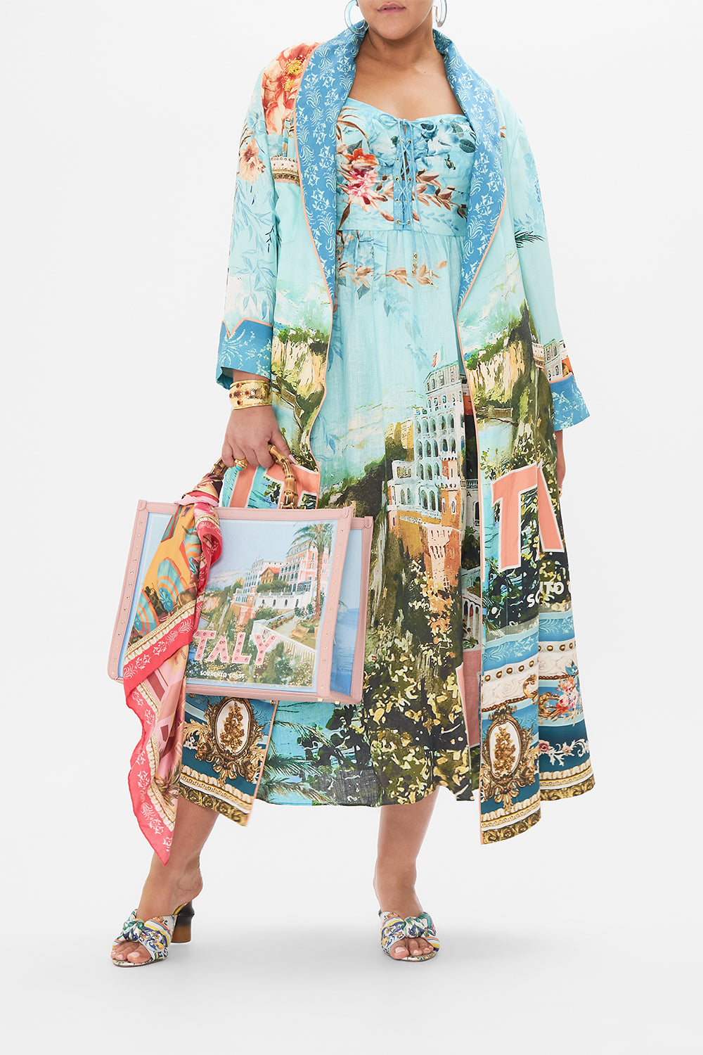 LONG ROBE WITH TIE FROM SORRENTO WITH LOVE