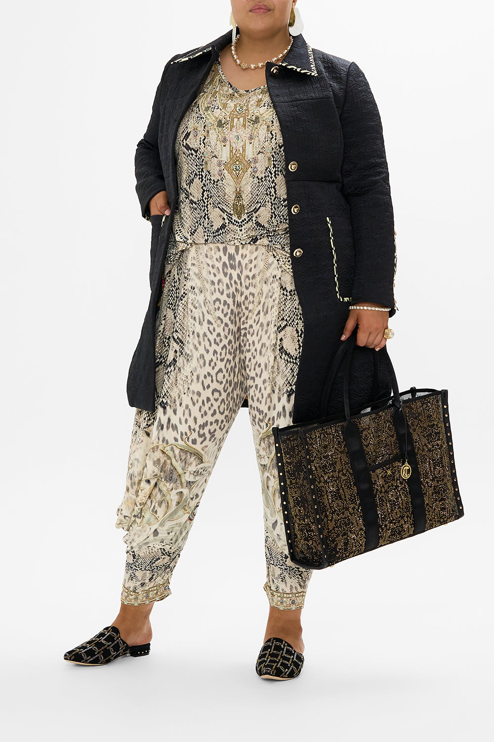 LOOSE FIT SCOOP NECK JERSEY TEE LOOKING GLASS HOUSES