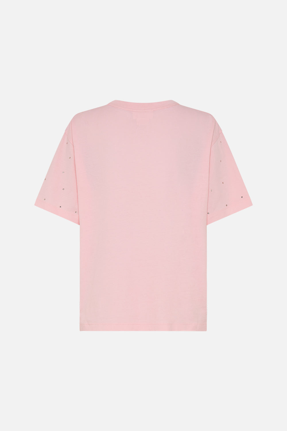 CAMILLA pink tee in Day Trippin print
