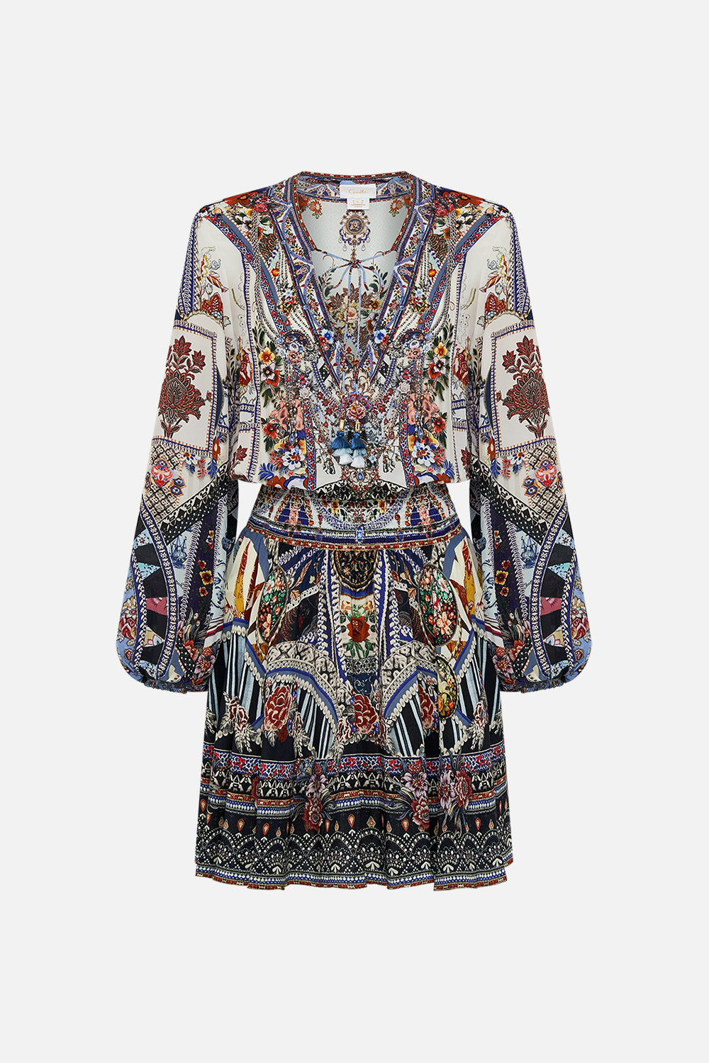 CAMILLA mini dress in My Folk Art Heart print