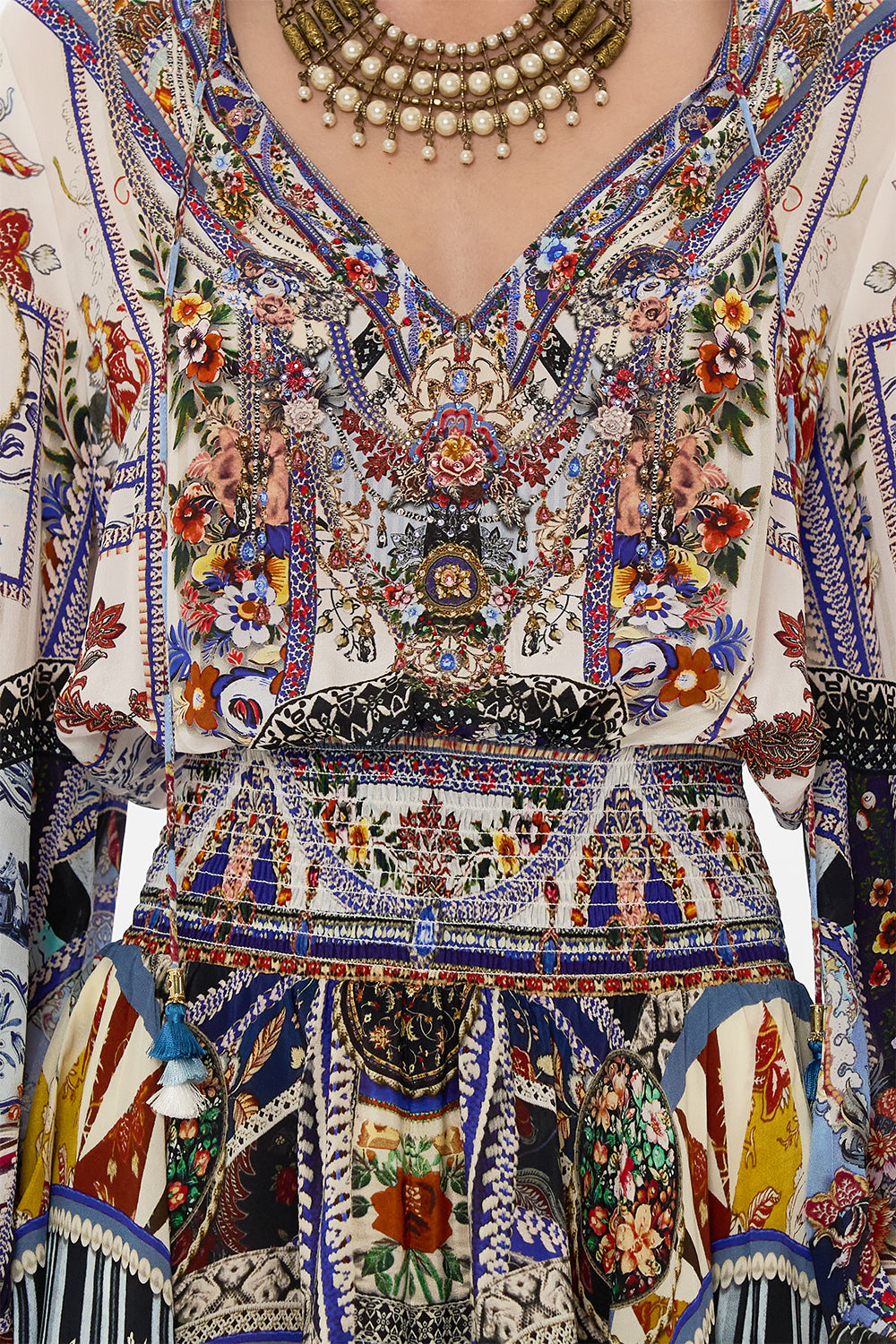 CAMILLA mini dress in My Folk Art Heart print