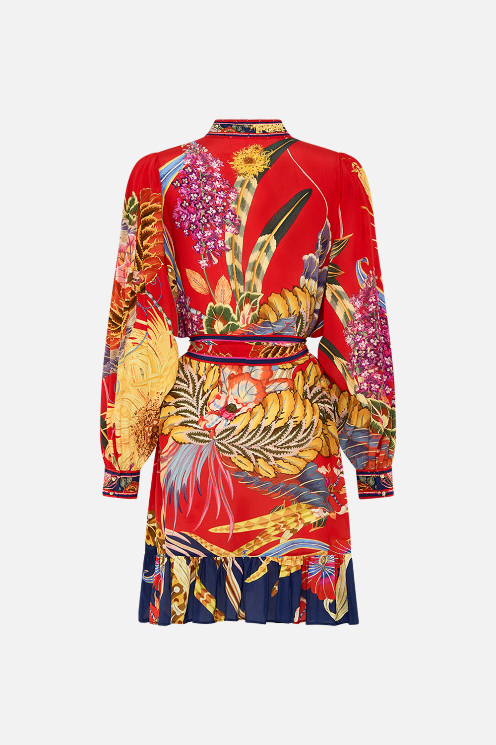 CAMILLA silk shirtdress in Through Vincents Eyes print