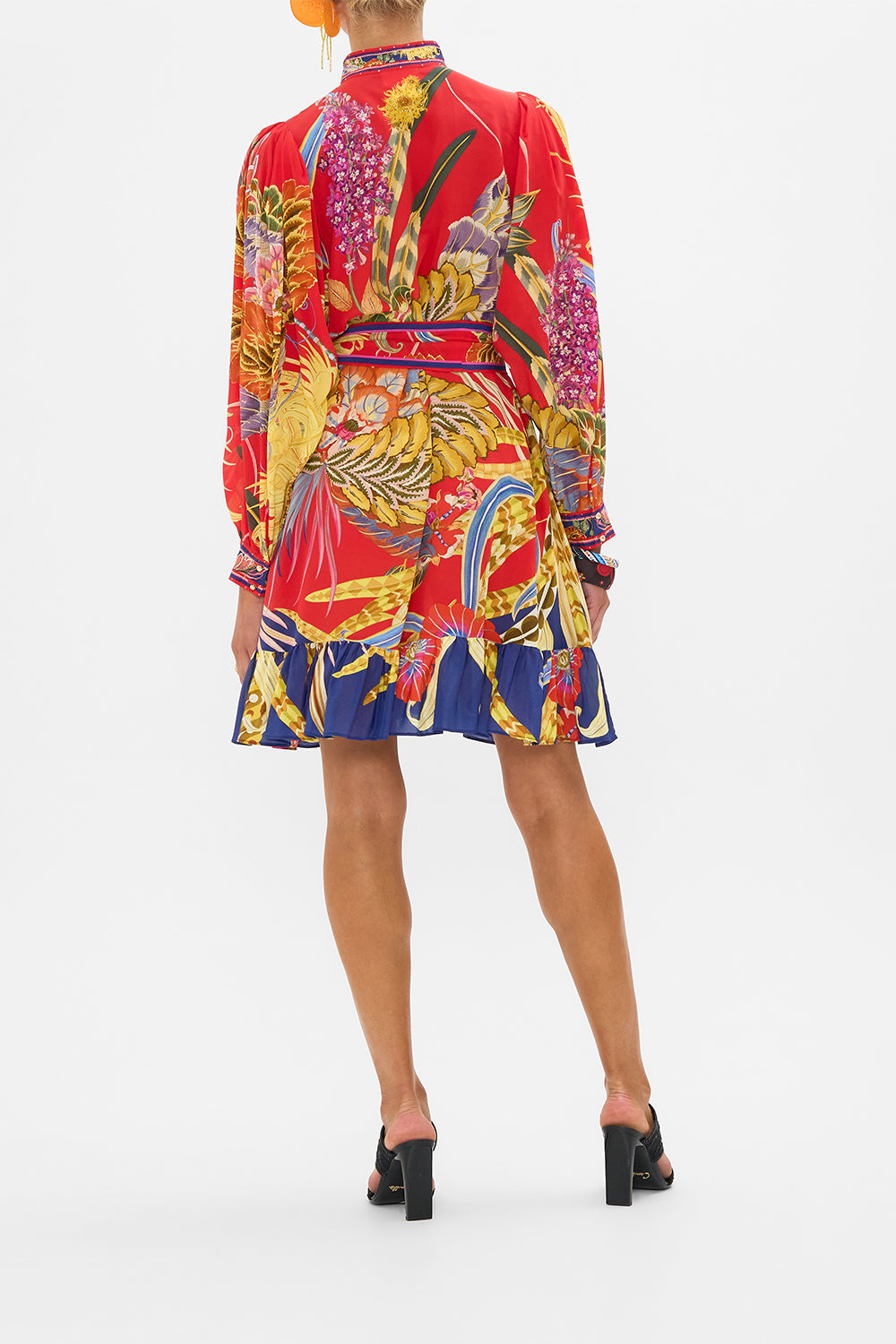 CAMILLA silk shirtdress in Through Vincents Eyes print