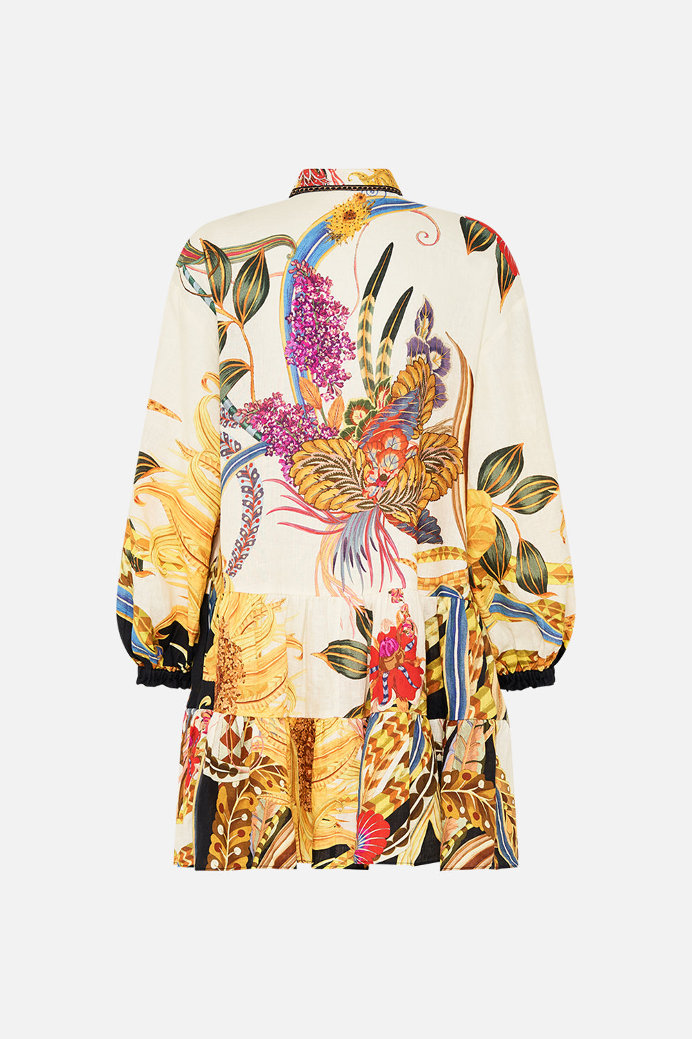 CAMILLA shirtdress in Sunflowers On My Mind print