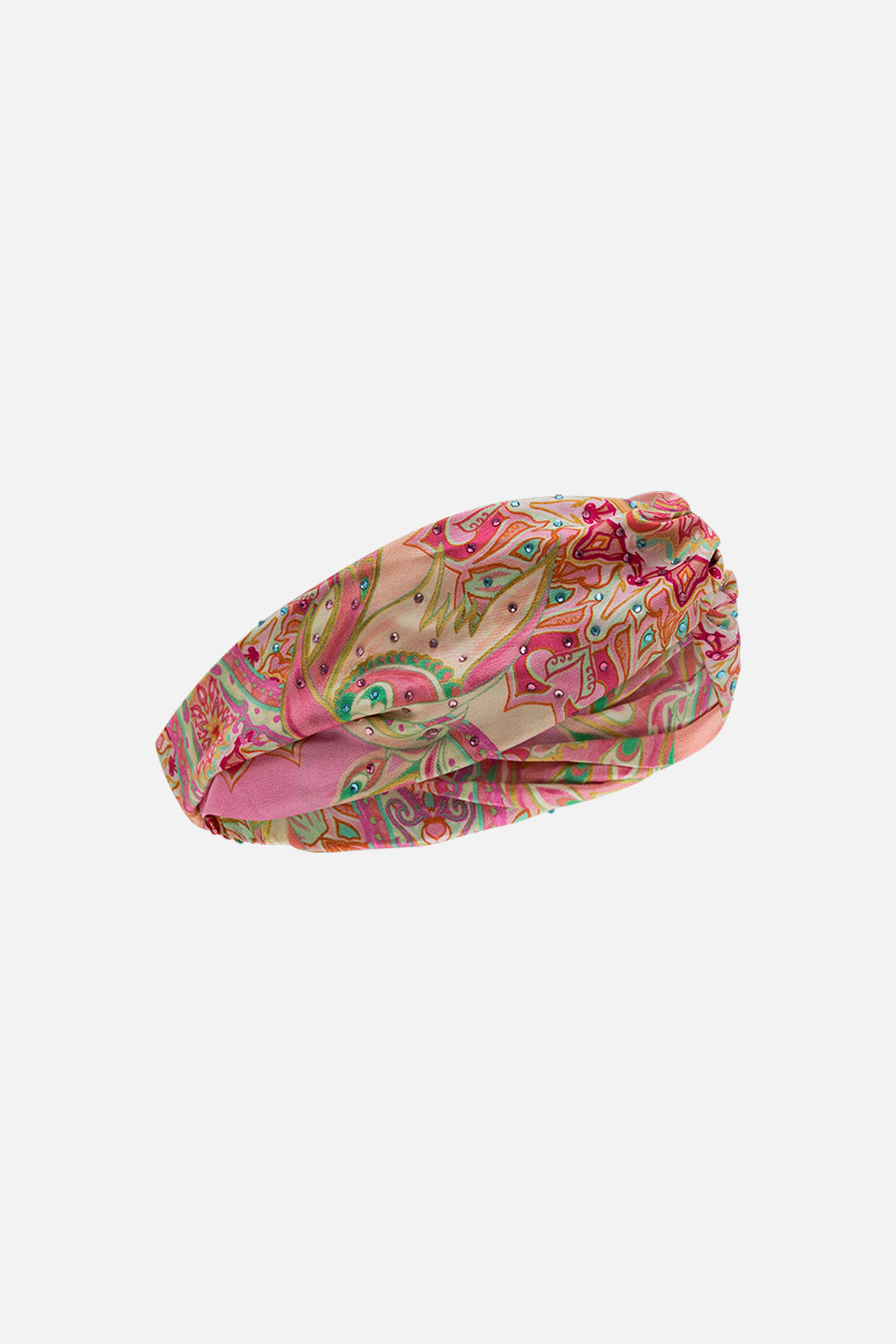 CAMILLA silk headband in Tea With Tuchinski print