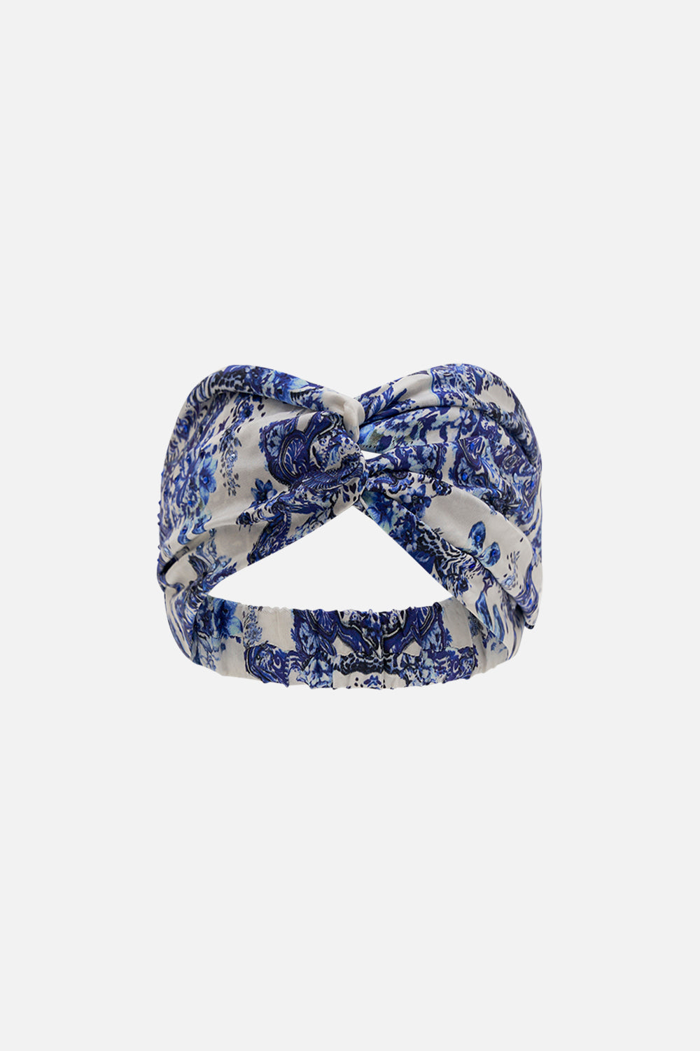 CAMILLA woven twist headband in Glaze and Graze print