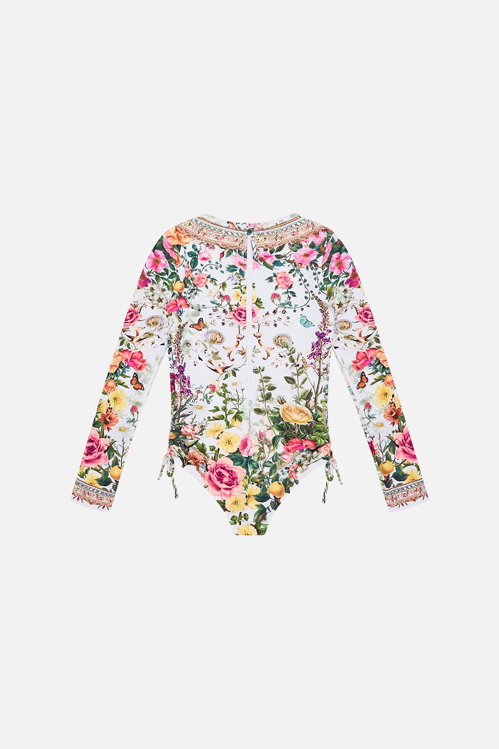 Product view of Milla by CAMILLA kids paddlesuit swimsuit in Renaissance Romance print