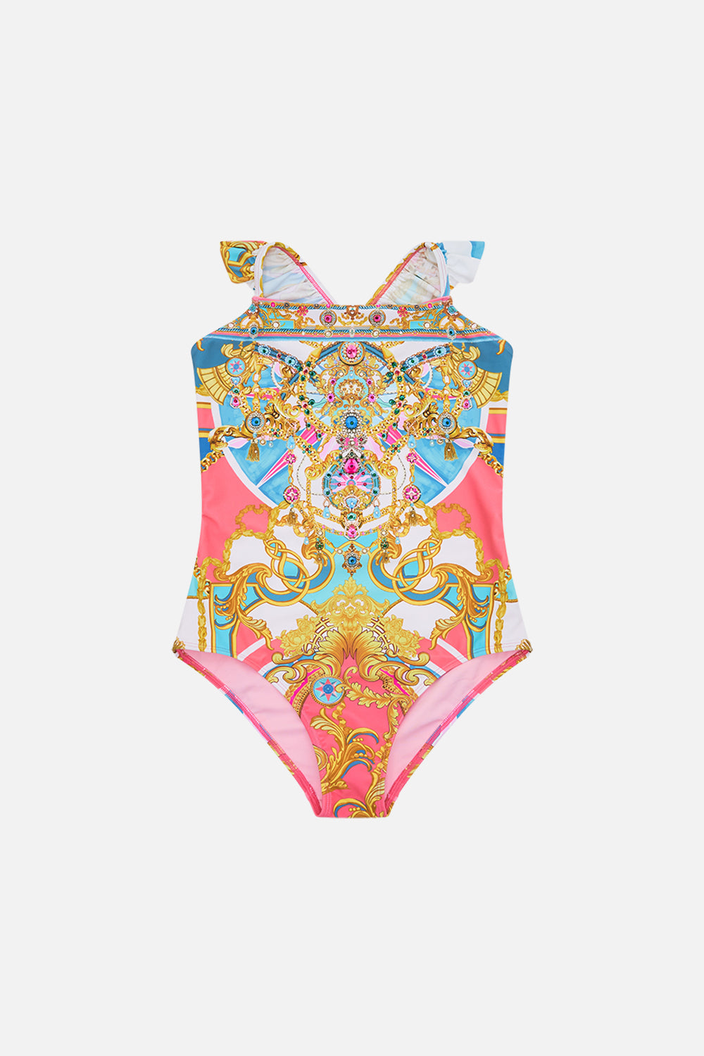 Product view of Milla By CAMILLA kids one piece swimsuit in Sail Away With Me Print