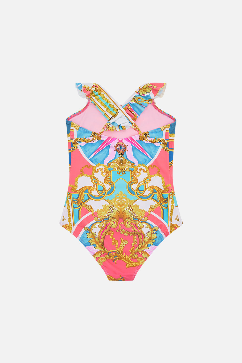 Product view of Milla By CAMILLA kids one piece swimsuit in Sail Away With Me Print