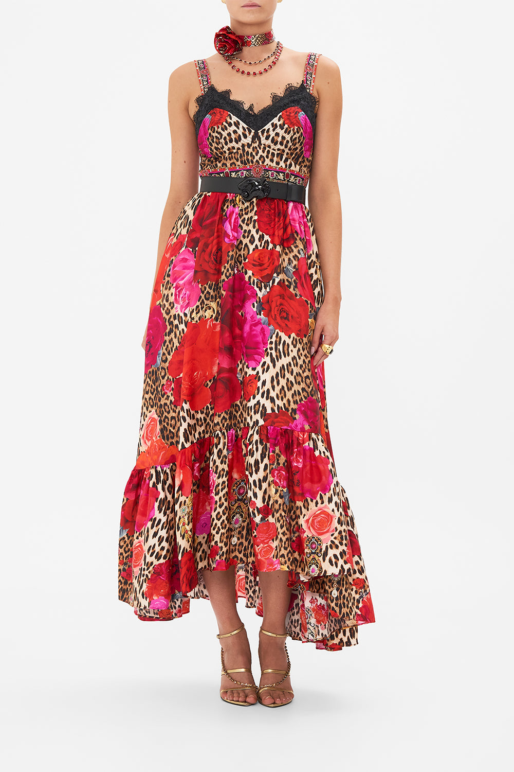 DRESS WITH FITTED BODICE HEART LIKE A WILDFLOWER